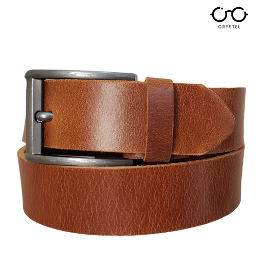 Crystel Leather Belt for Men's