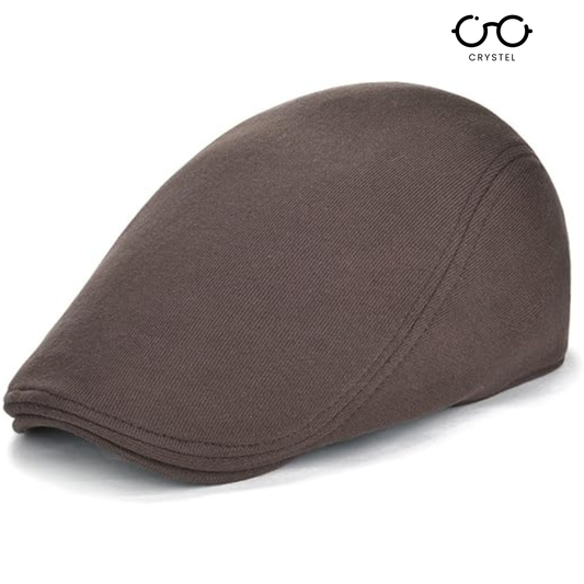 Crystel Men's Cotton Flat Hat Cap