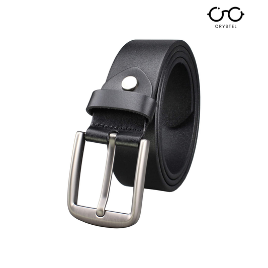 Crystel Cow Leather Textured Belt for Men